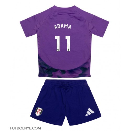 Camiseta Fulham Adama Traore #11 Tercera Equipación para niños 2024-25 manga corta (+ pantalones cortos)